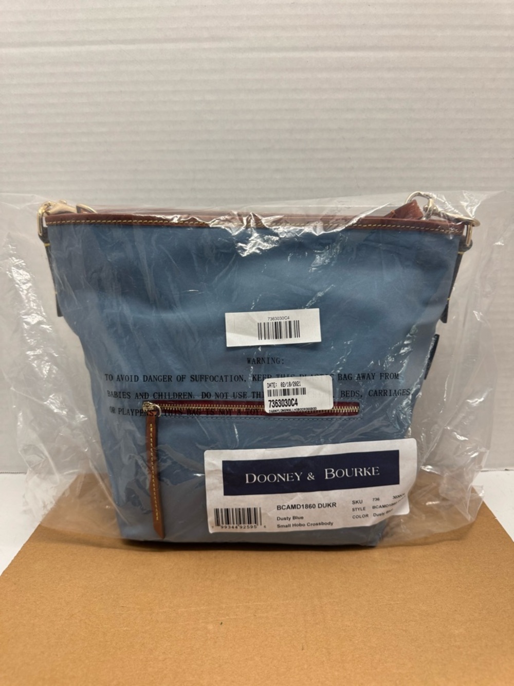 Dooney & Bourke Wayfarer Small Nylon Hobo Crossbody with Leather Trim - Picture 9 of 9